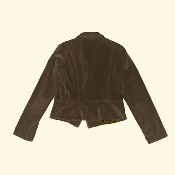 Y2K Olive Green Jacket/Blazer - Picture 2 of 3